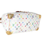 Louis Vuitton White Multicolor Canvas Speedy 40