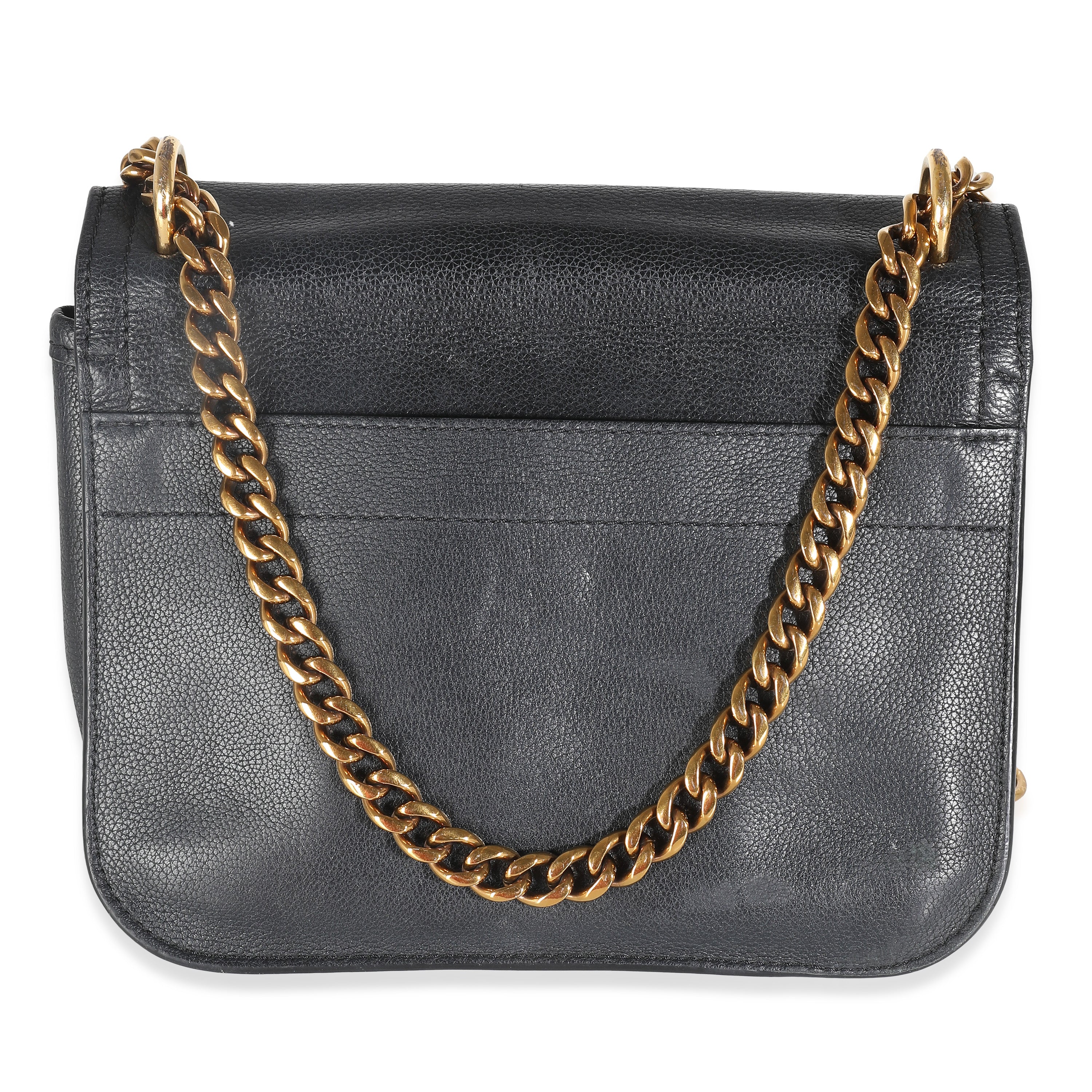 Louis Vuitton Black Taurillon Lockme Chain PM