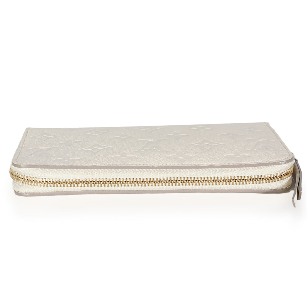 Louis Vuitton Cream Monogram Empreinte Zippy Wallet