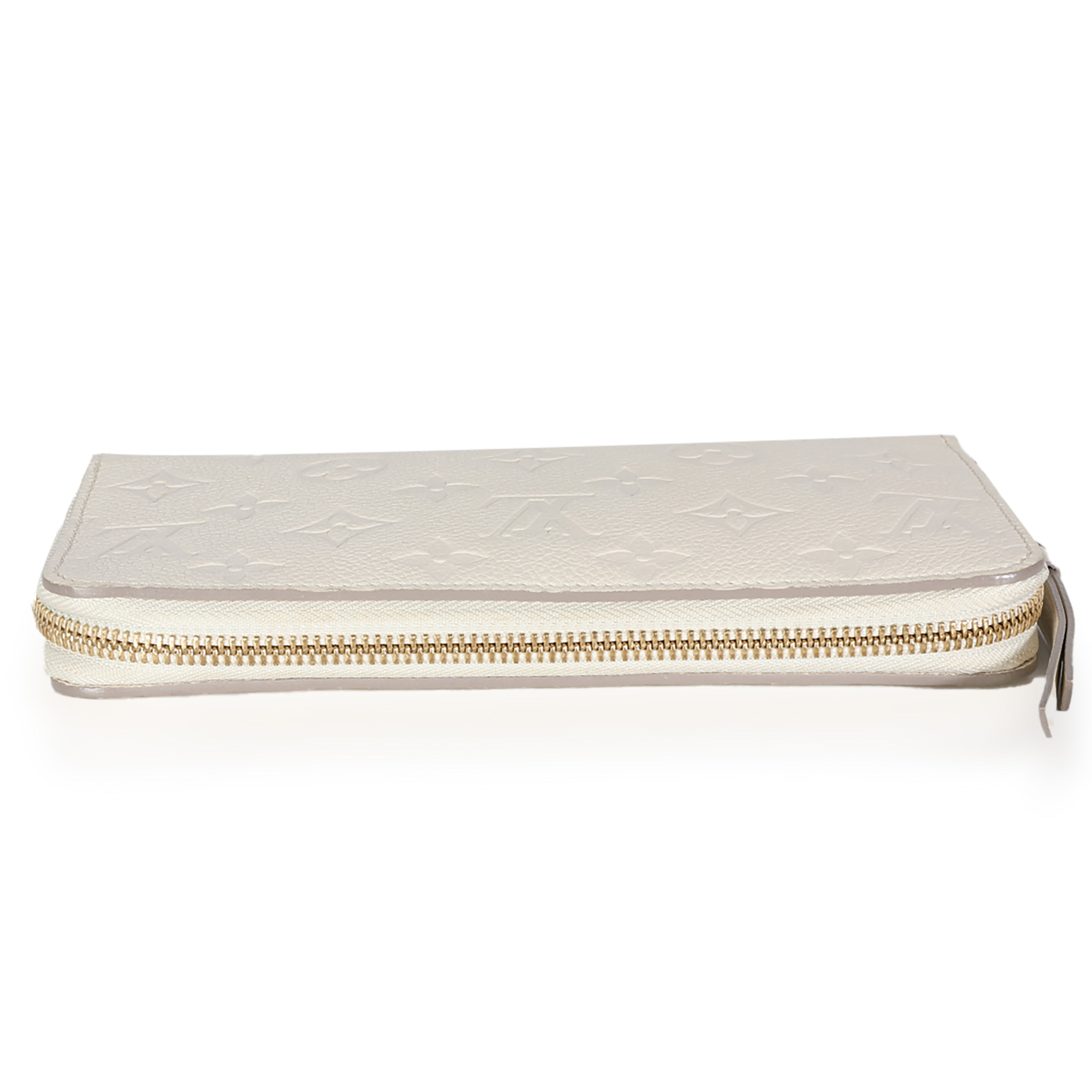 Louis Vuitton Cream Monogram Empreinte Zippy Wallet