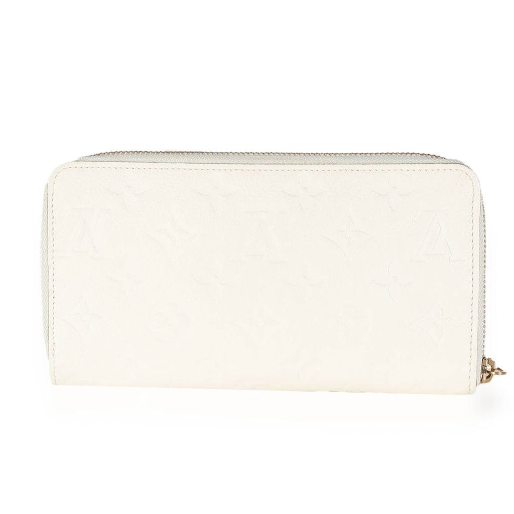Louis Vuitton Cream Monogram Empreinte Zippy Wallet