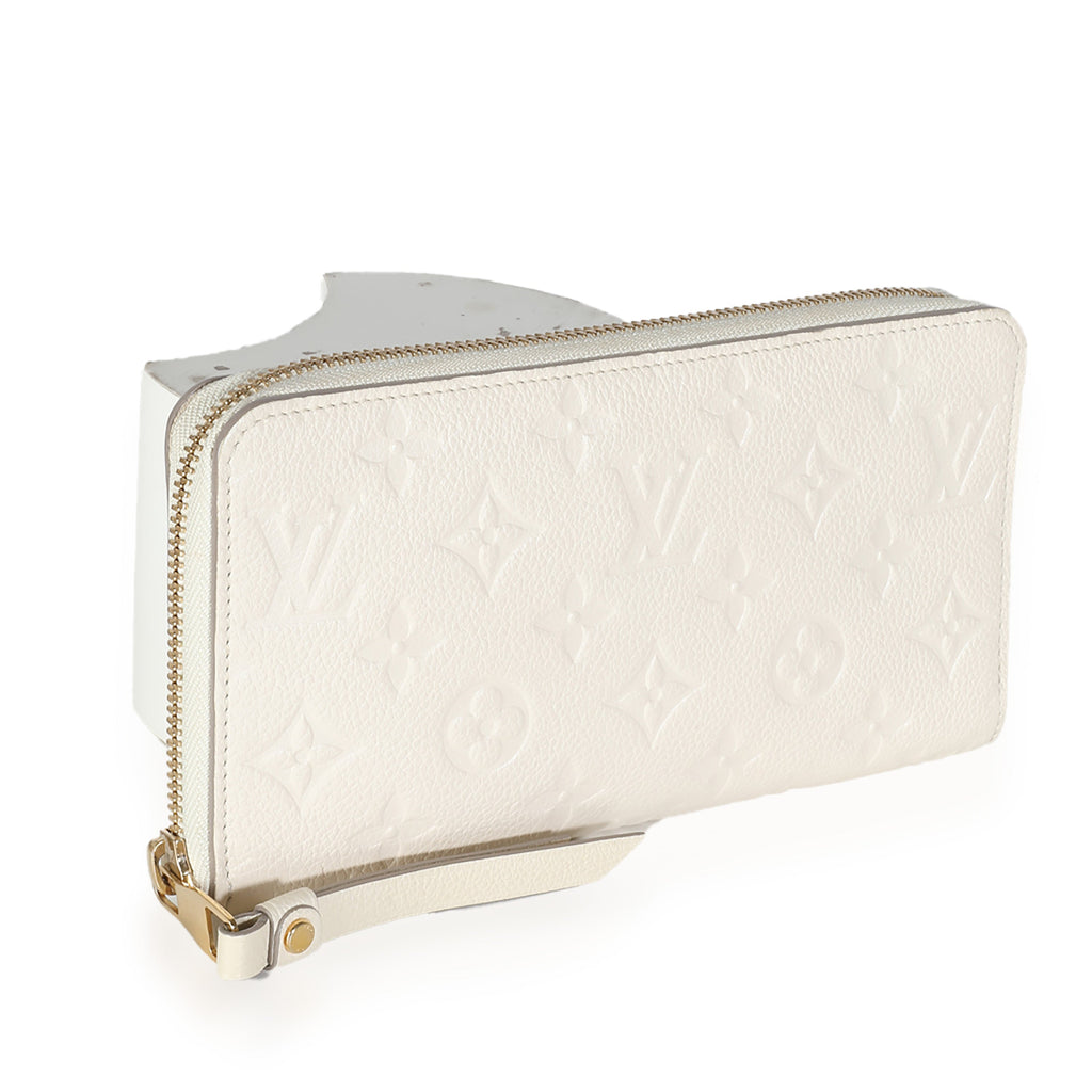 Louis Vuitton Cream Monogram Empreinte Zippy Wallet