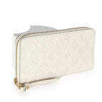 Louis Vuitton Cream Monogram Empreinte Zippy Wallet