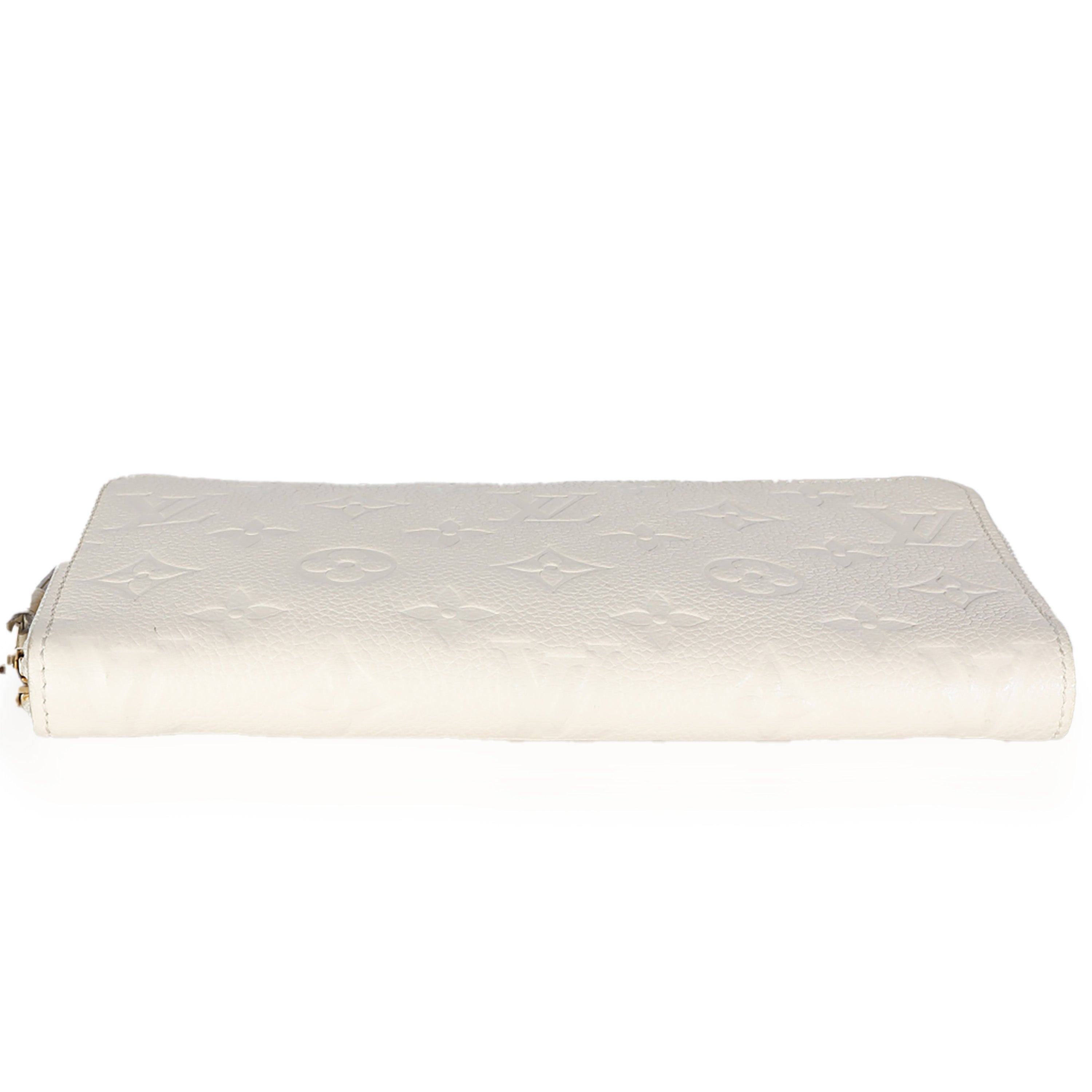 Louis Vuitton Cream Monogram Empreinte Zippy Wallet