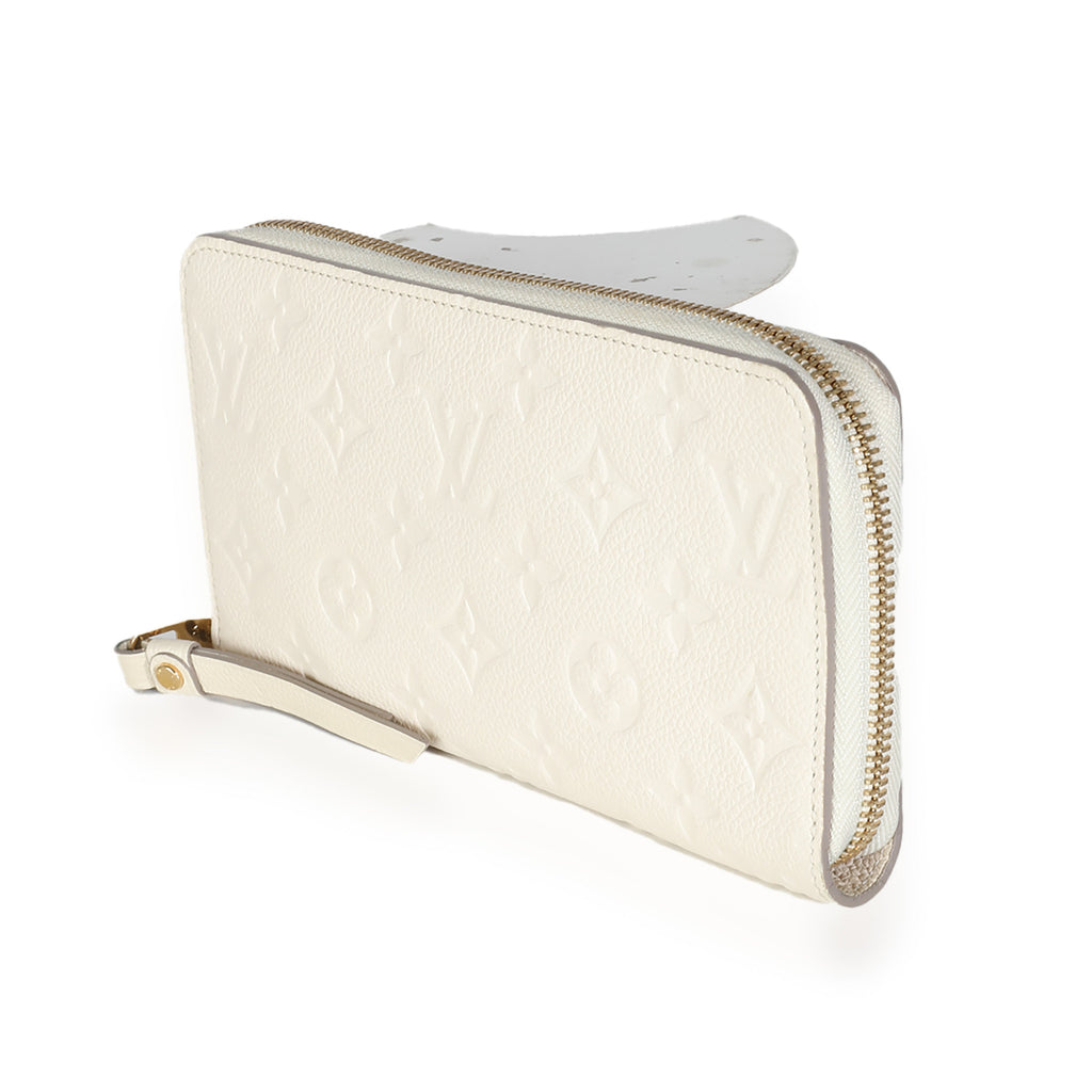 Louis Vuitton Cream Monogram Empreinte Zippy Wallet