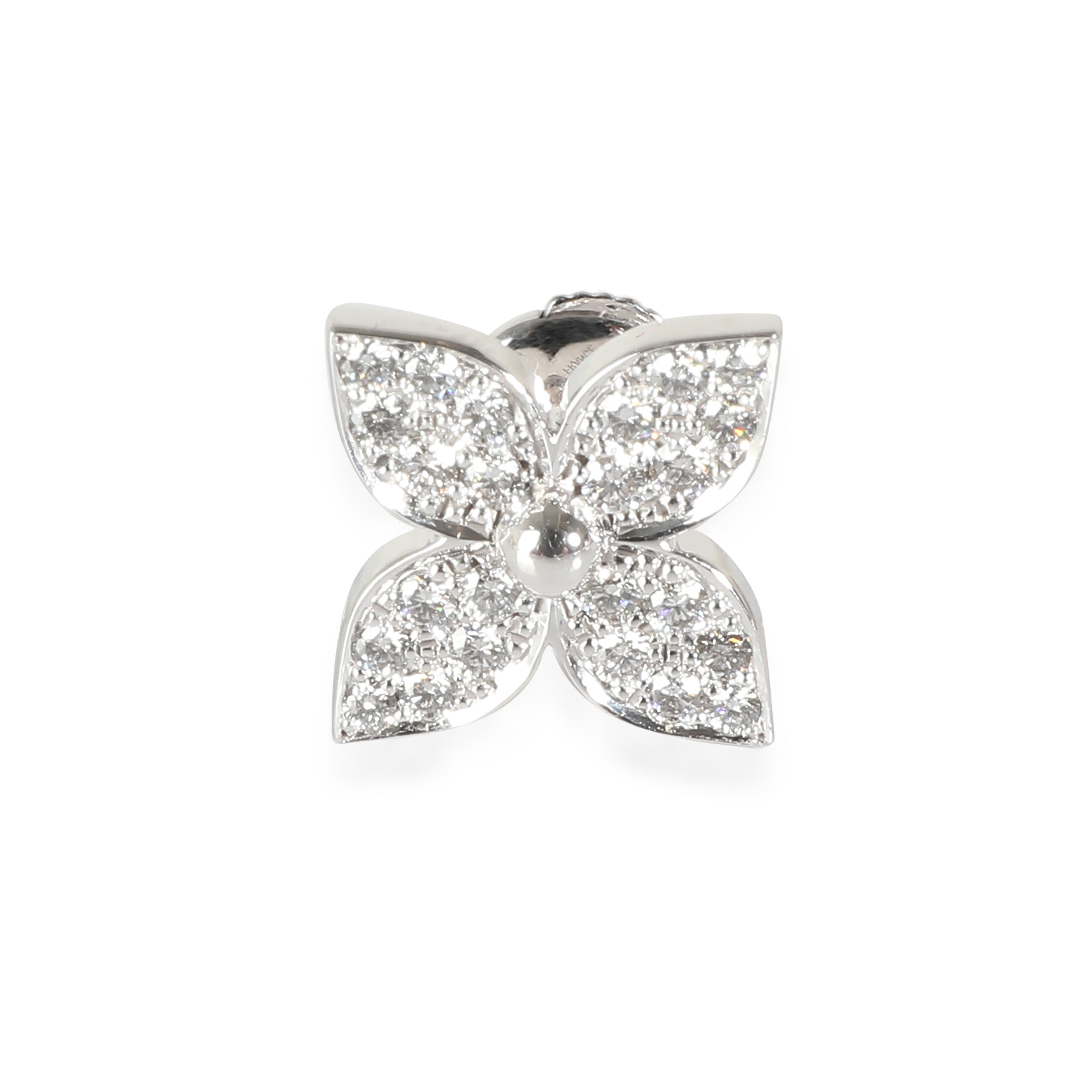 Louis Vuitton Idylle Blossom Single Earring in 18k White Gold 0.2 CTW