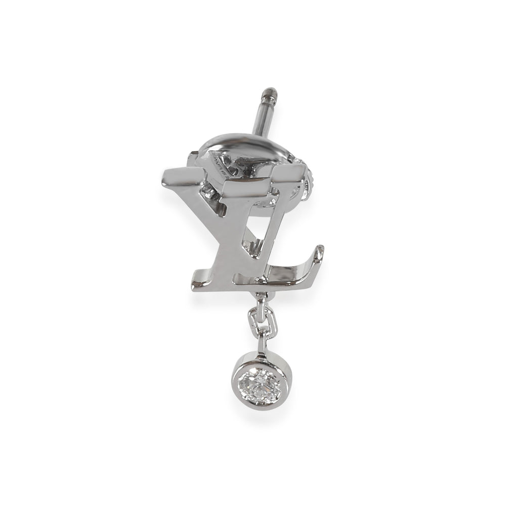 Louis Vuitton Idylle Blossom Earrings in 18k White Gold 0.03 CTW