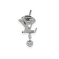 Louis Vuitton Idylle Blossom Earrings in 18k White Gold 0.03 CTW
