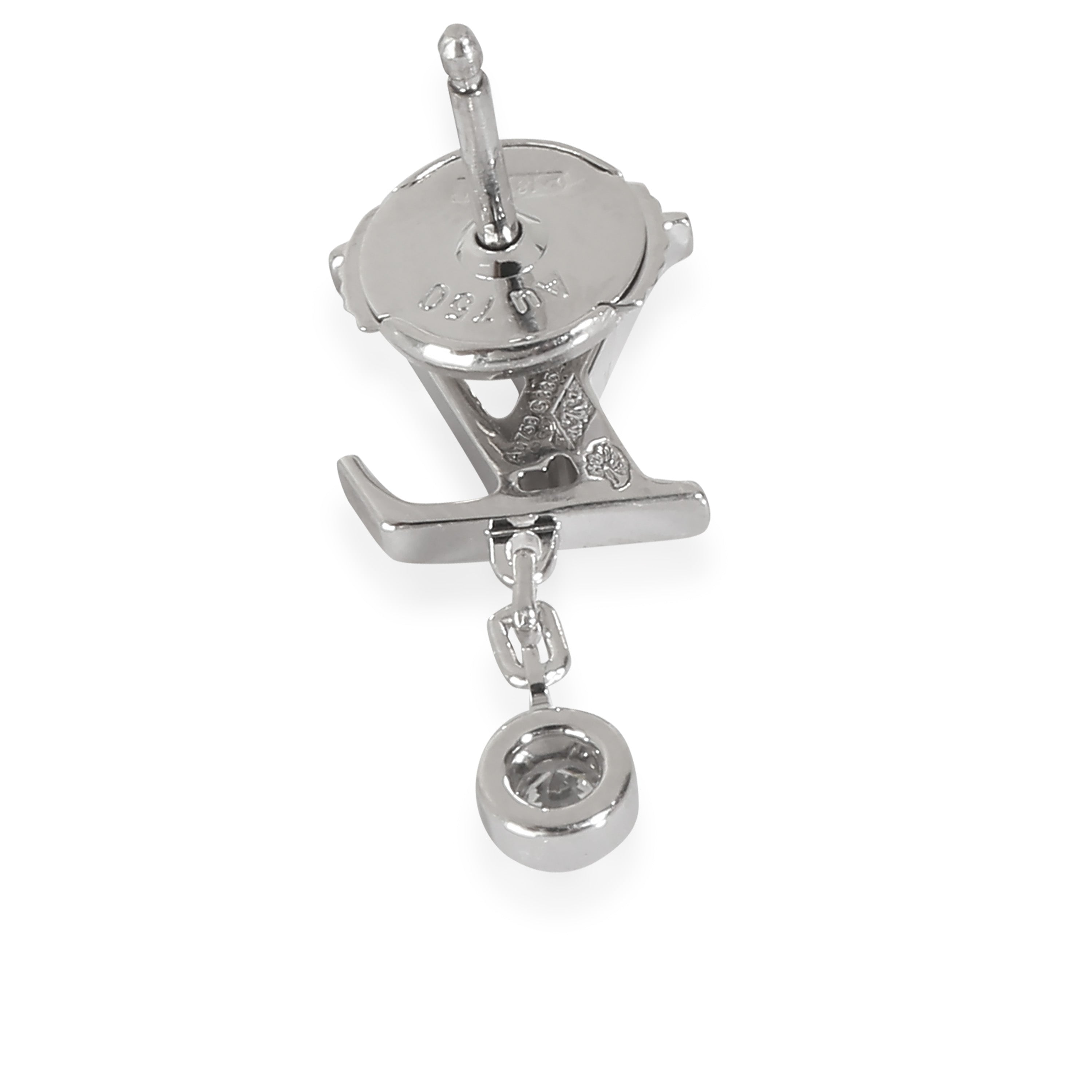Louis Vuitton Idylle Blossom Single Earring in 18k White Gold 0.03 CTW