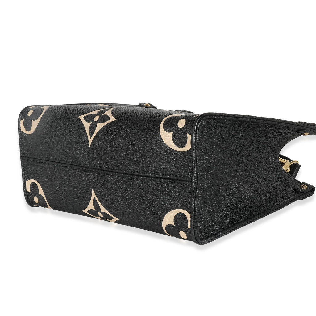 Louis Vuitton Beige Black Giant Monogram Empreinte Onthego PM