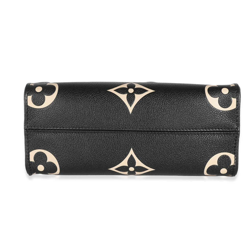 Louis Vuitton Beige Black Giant Monogram Empreinte Onthego PM