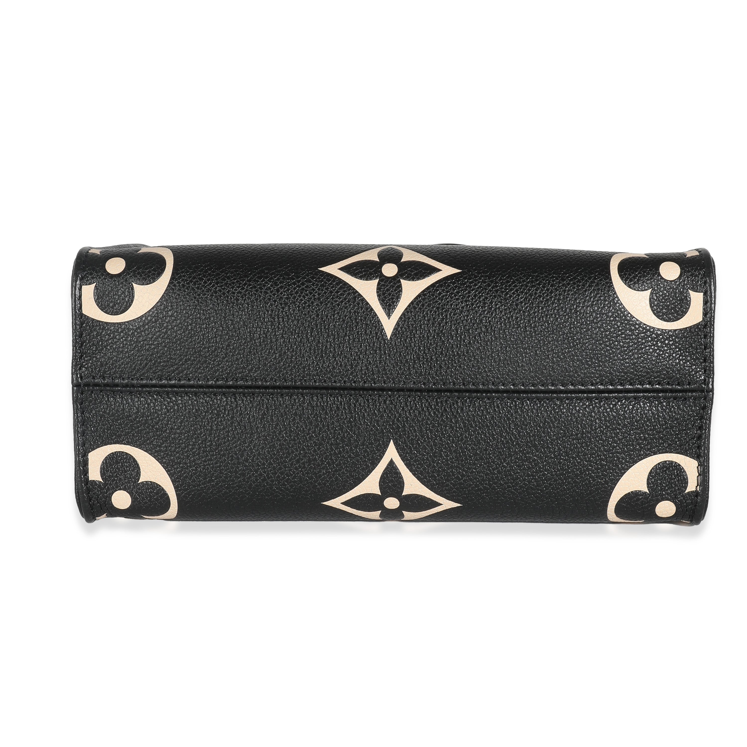 Louis Vuitton Beige Black Giant Monogram Empreinte Onthego PM