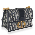 Christian Dior Navy Oblique Jacquard 30 Montaigne Chain Bag