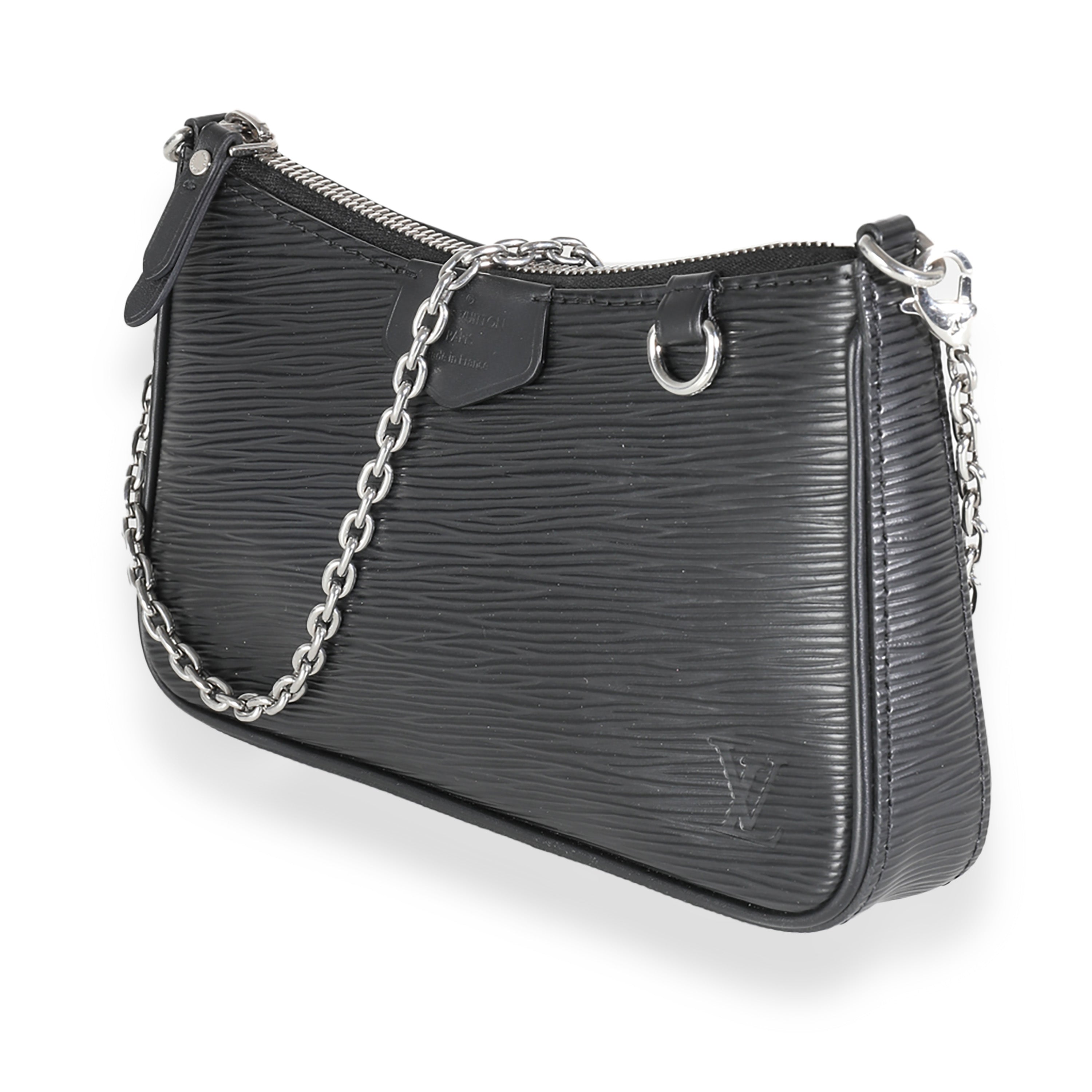 Louis Vuitton Black Epi Easy Pouch On Strap