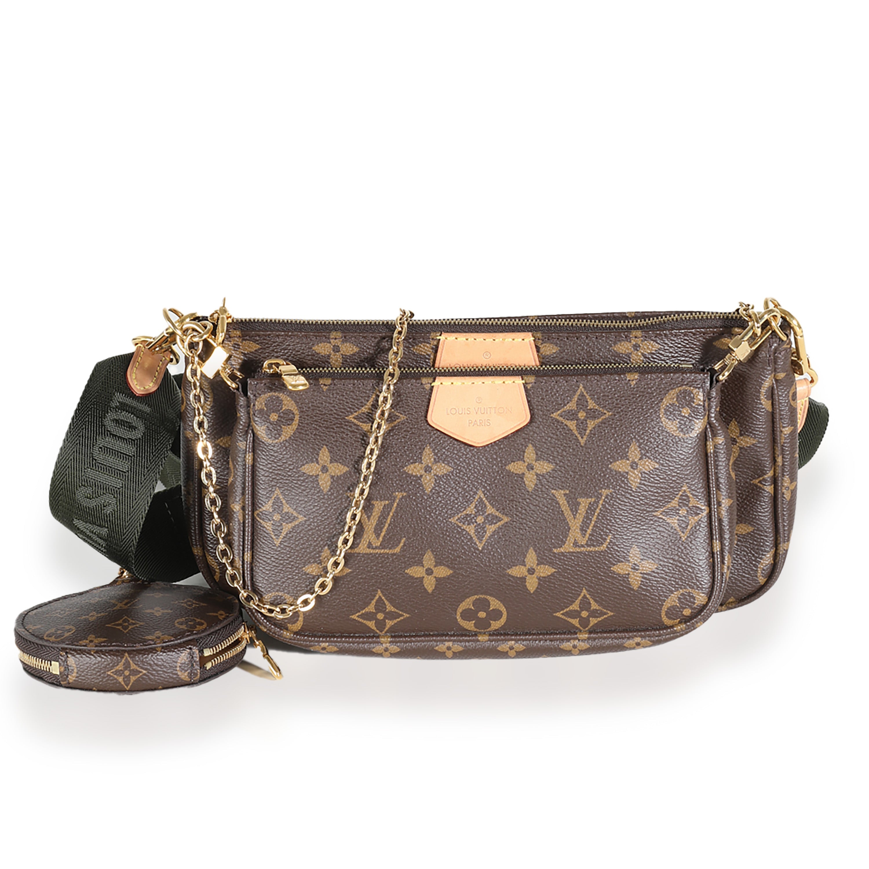Louis Vuitton Khaki Monogram Canvas Multi Pochette Accessories