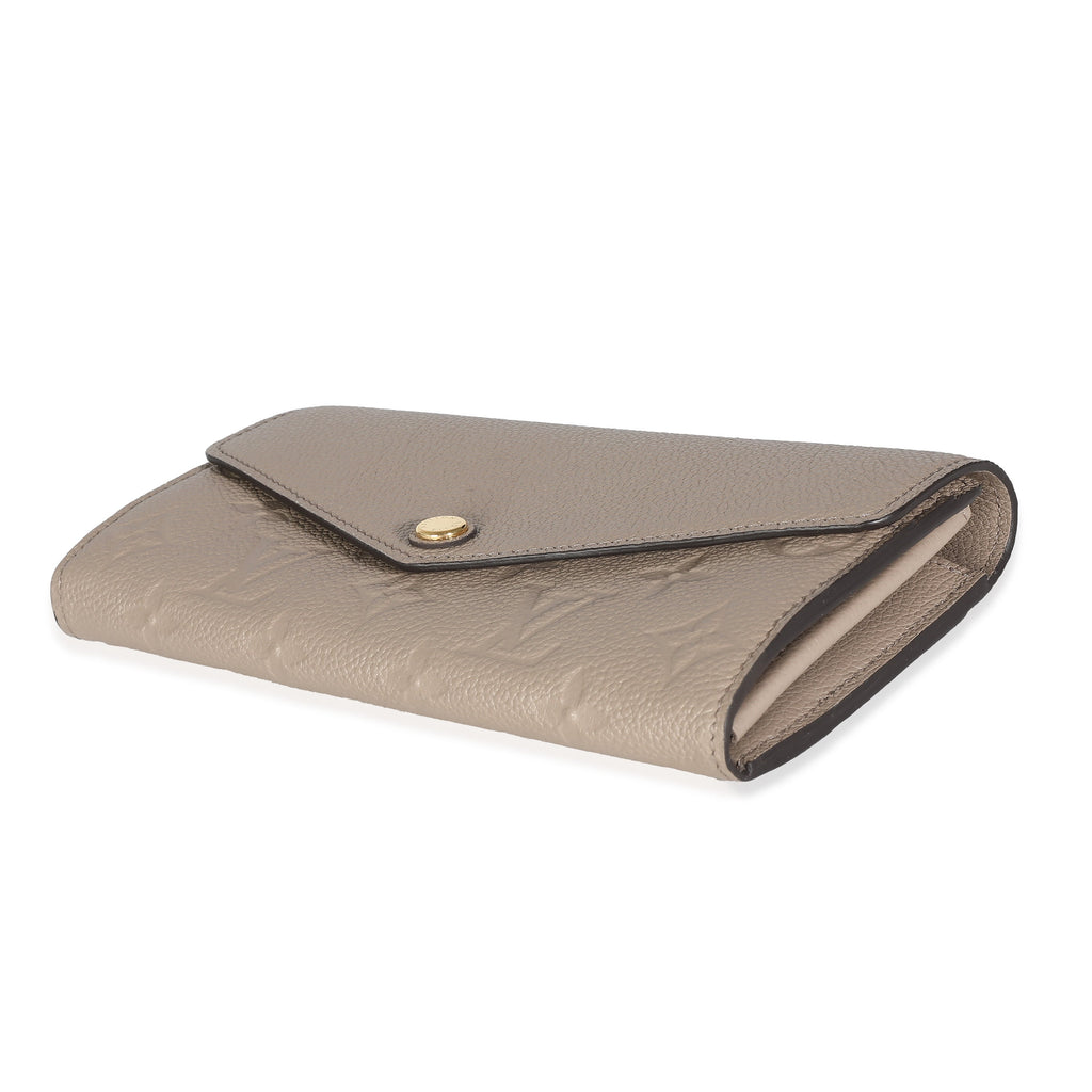 Louis Vuitton Turtledove Monogram Empreinte Sarah Wallet