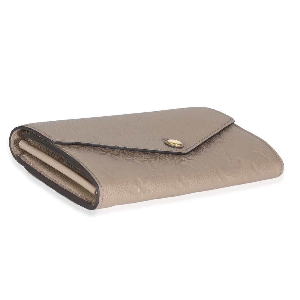 Louis Vuitton Turtledove Monogram Empreinte Sarah Wallet