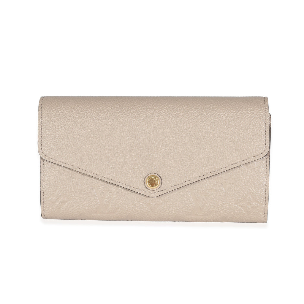 Louis Vuitton Turtledove Monogram Empreinte Sarah Wallet