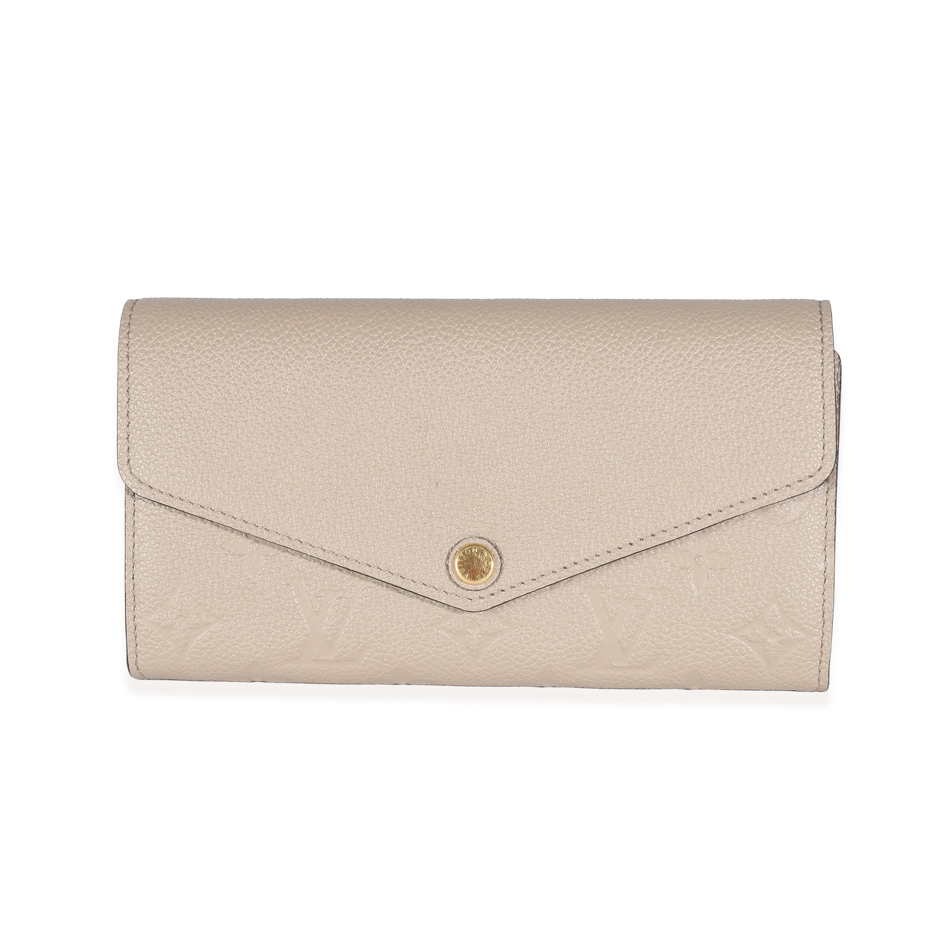 Louis Vuitton Turtledove Monogram Empreinte Sarah Wallet