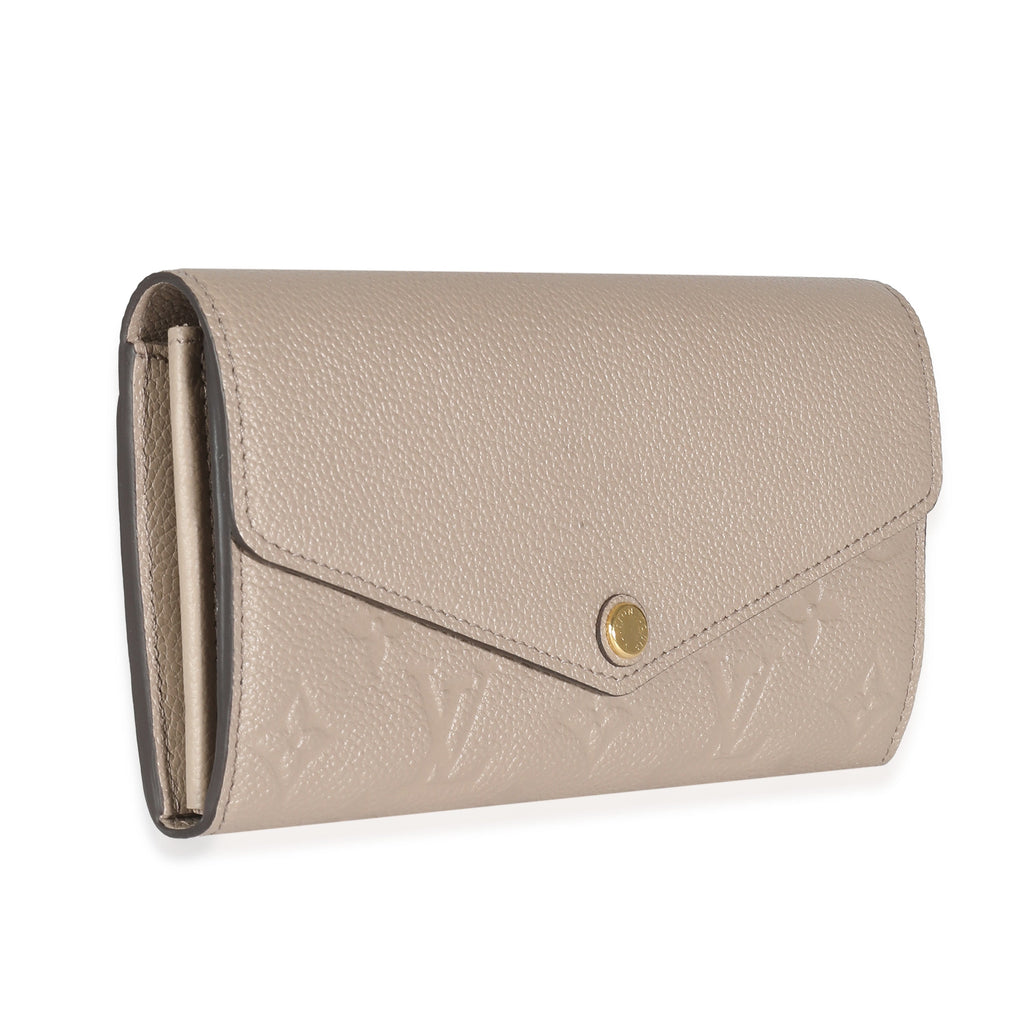 Louis Vuitton Turtledove Monogram Empreinte Sarah Wallet