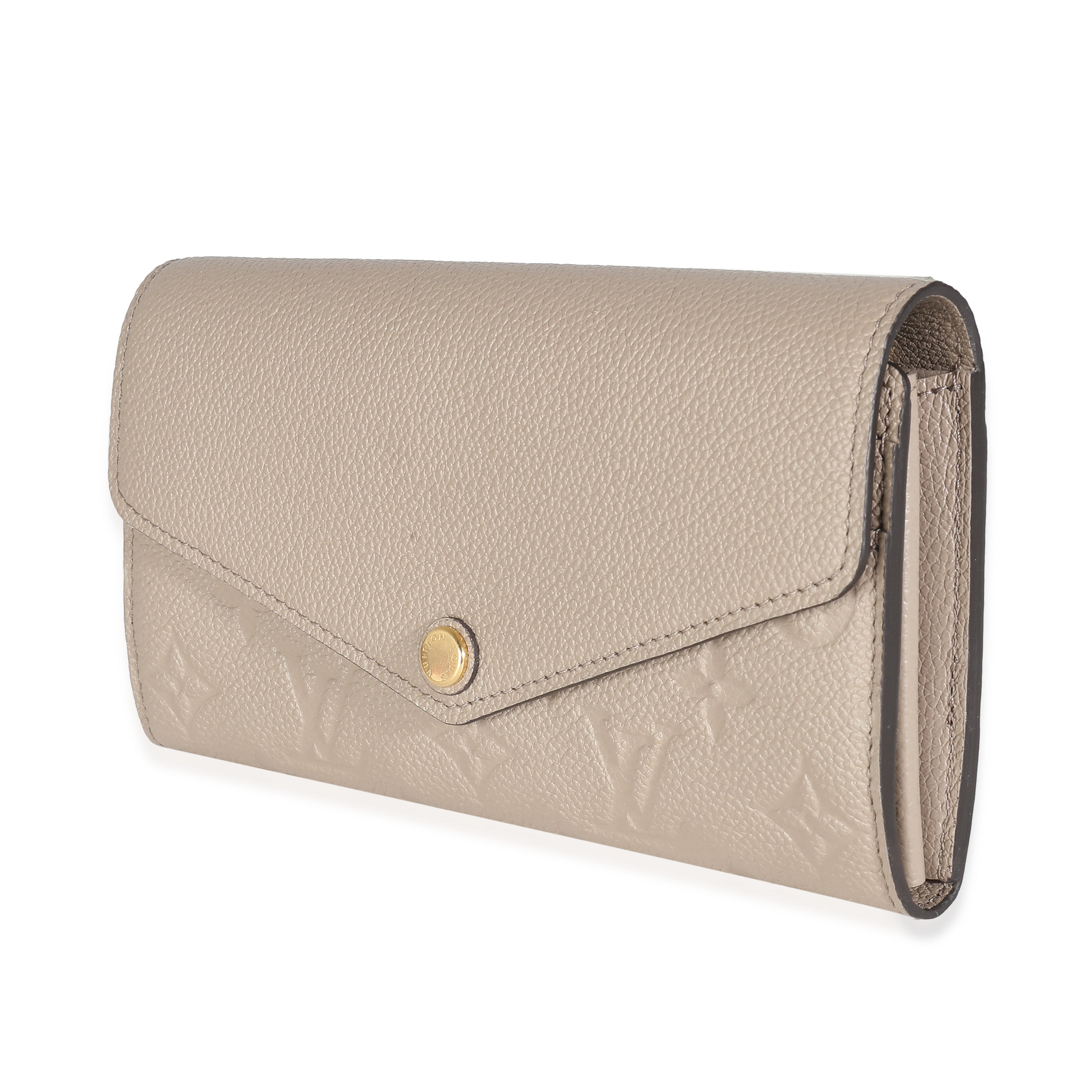 Louis Vuitton Turtledove Monogram Empreinte Sarah Wallet