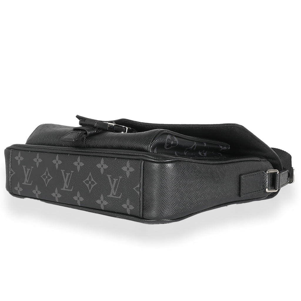 Louis Vuitton Black Taigarama Monogram Eclipse Outdoor Flap Messenger