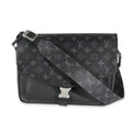 Louis Vuitton Black Taigarama Monogram Eclipse Outdoor Flap Messenger