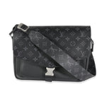 Louis Vuitton Black Taigarama Monogram Eclipse Outdoor Flap Messenger