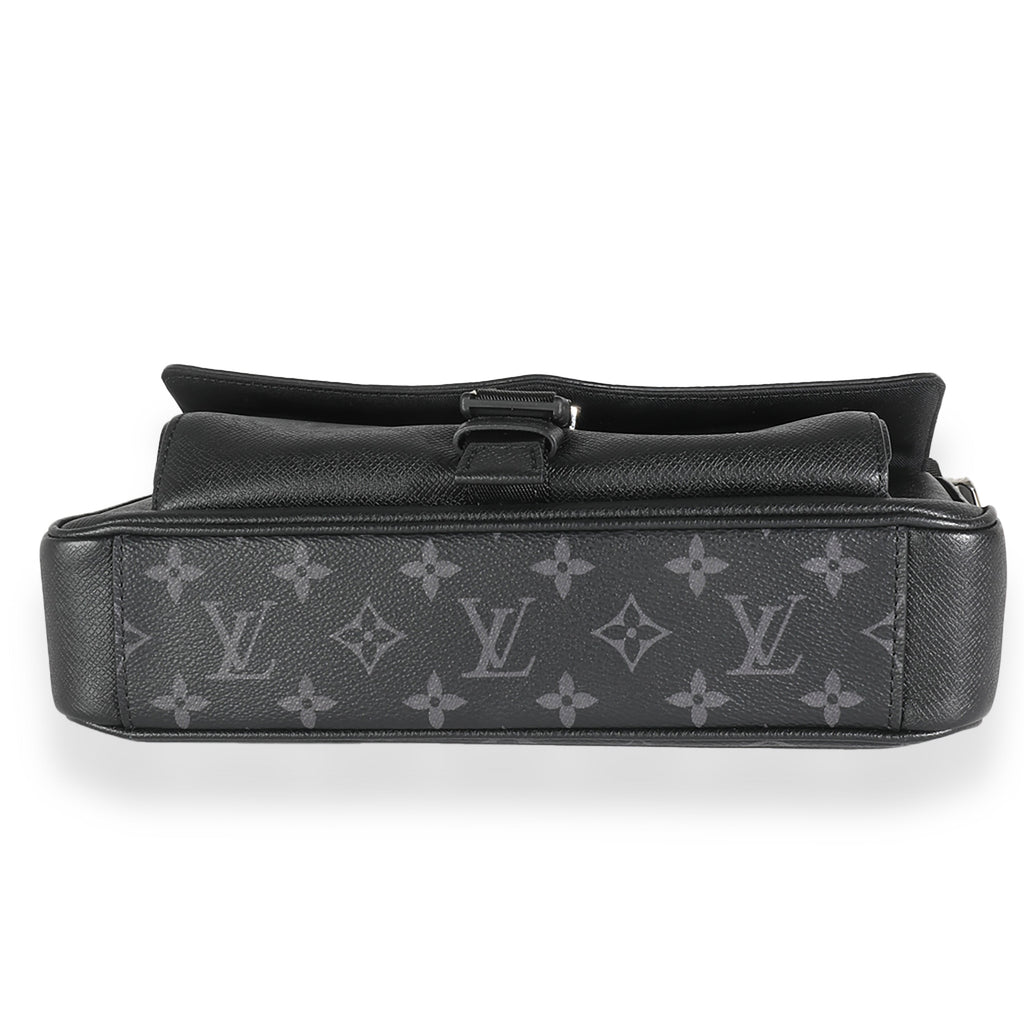 Louis Vuitton Black Taigarama Monogram Eclipse Outdoor Flap Messenger