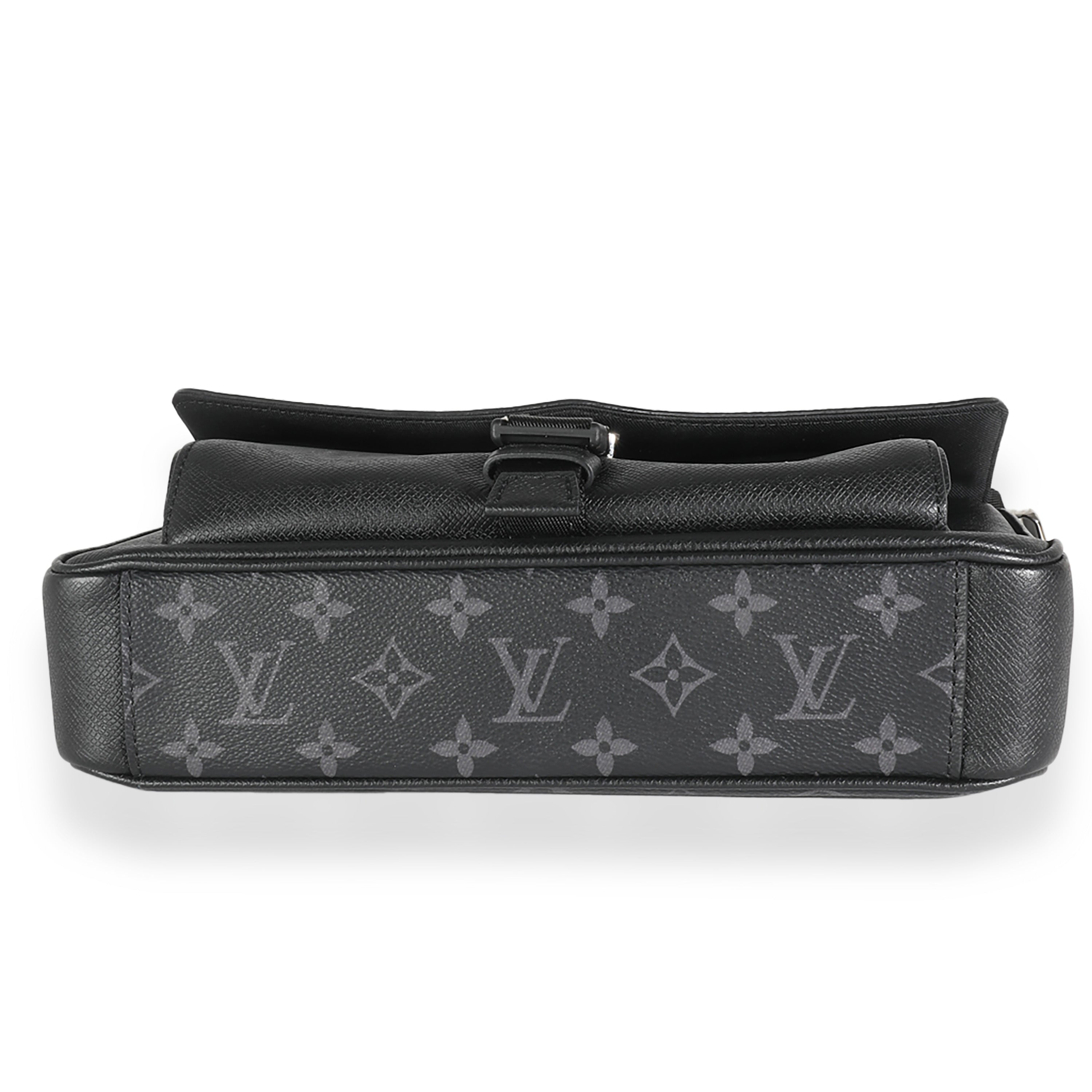Louis Vuitton Black Taigarama Monogram Eclipse Outdoor Flap Messenger