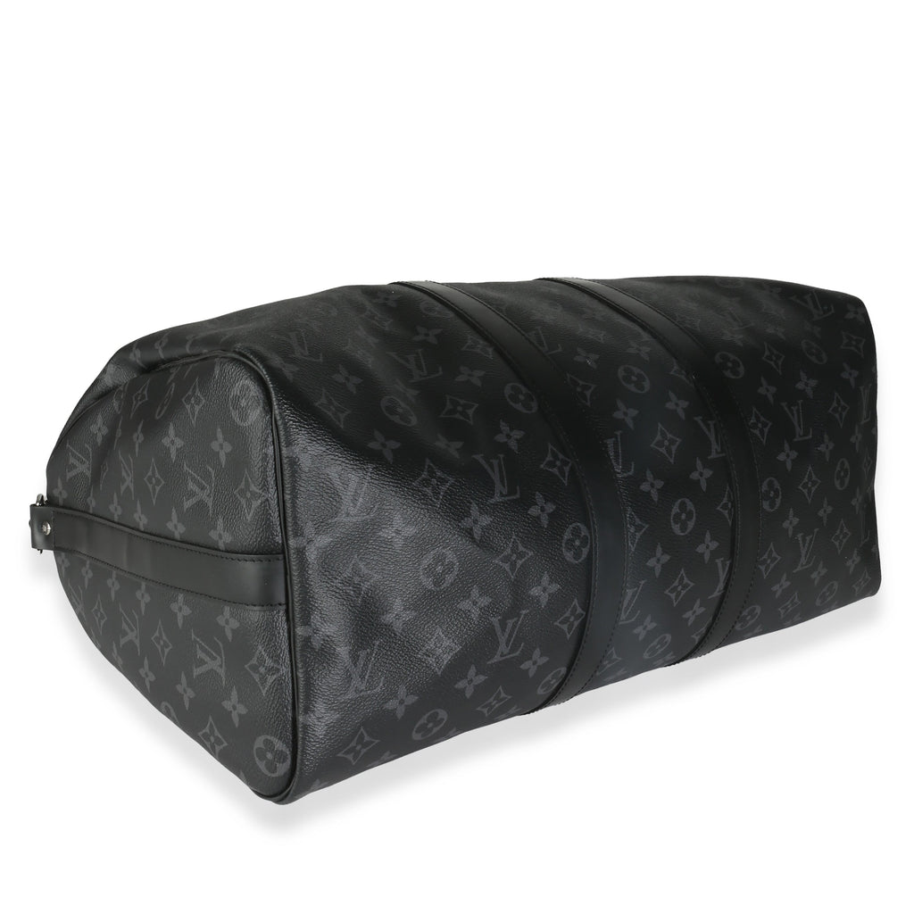 Louis Vuitton Monogram Eclipse Canvas Keepall Bandouliere 45