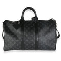 Louis Vuitton Monogram Eclipse Canvas Keepall Bandouliere 45
