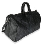 Louis Vuitton Monogram Eclipse Canvas Keepall Bandouliere 45