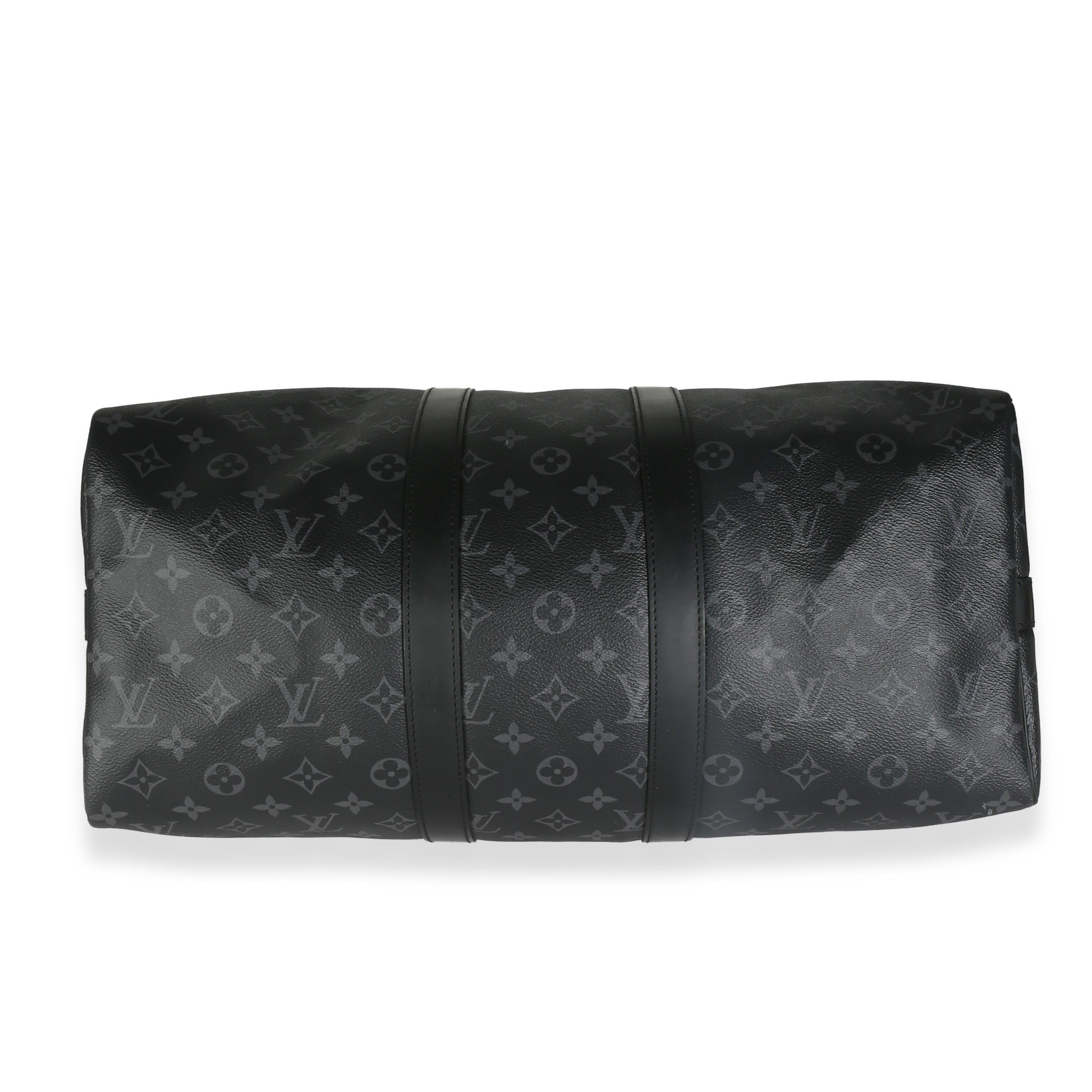 Louis Vuitton Monogram Eclipse Canvas Keepall Bandouliere 45