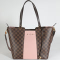 Louis Vuitton Magnolia Taurillon Damier Ebene Canvas Jersey Tote
