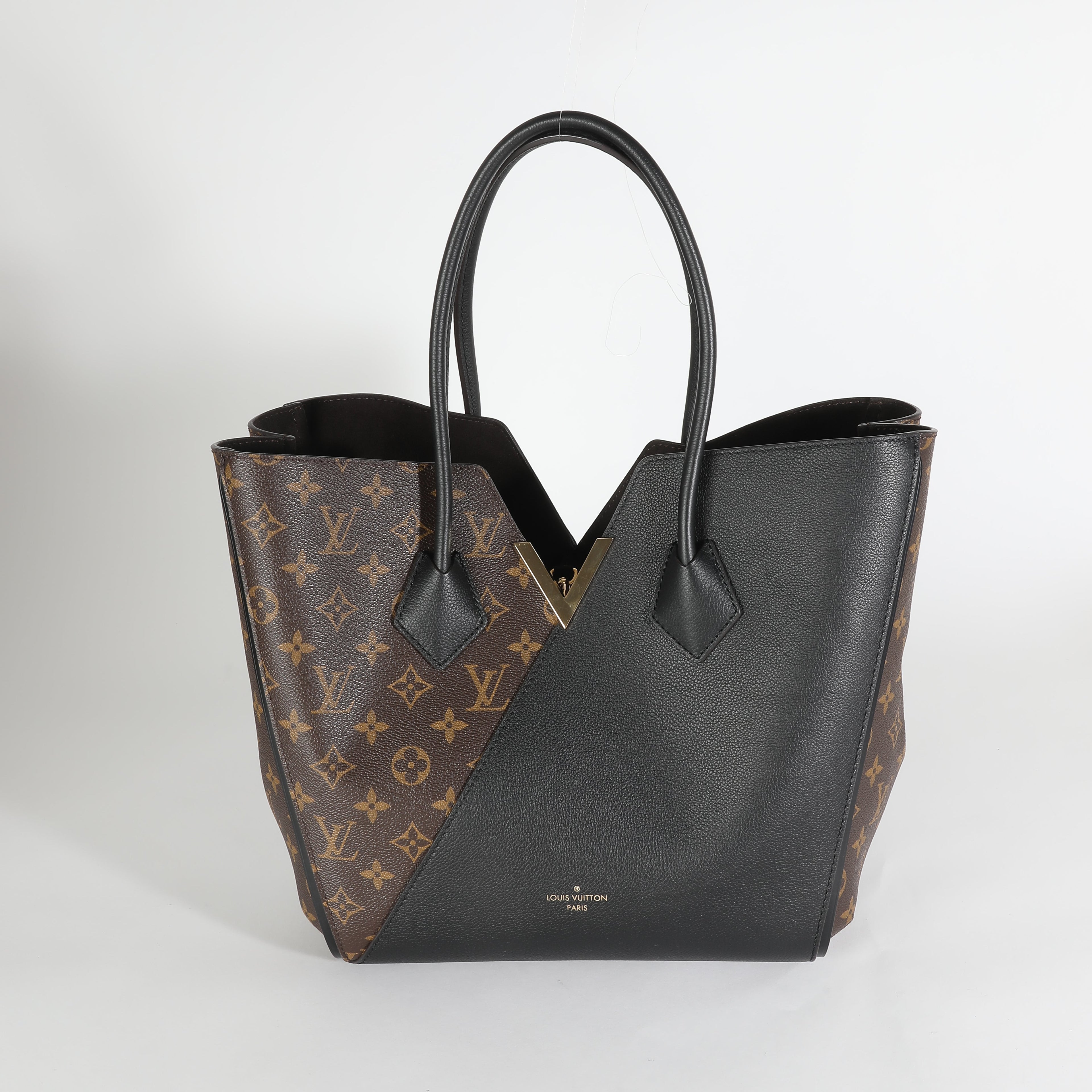 Louis Vuitton Black Taurillon Monogram Canvas Kimono Tote