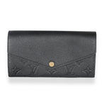 Louis Vuitton Black Monogram Empreinte Sarah Wallet