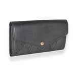 Louis Vuitton Black Monogram Empreinte Sarah Wallet