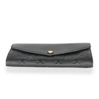 Louis Vuitton Black Monogram Empreinte Sarah Wallet