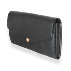 Louis Vuitton Black Monogram Empreinte Sarah Wallet