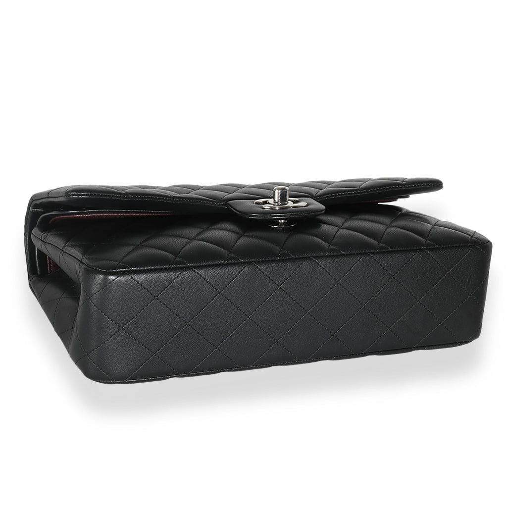 Chanel Black Quilted Lambskin Medium Classic Double Flap Bag
