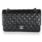 Chanel Black Quilted Lambskin Medium Classic Double Flap Bag
