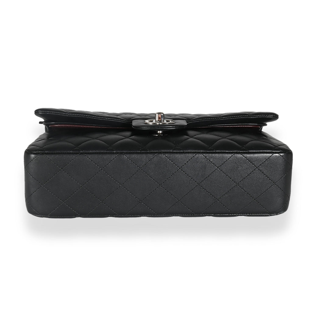 Chanel Black Quilted Lambskin Medium Classic Double Flap Bag