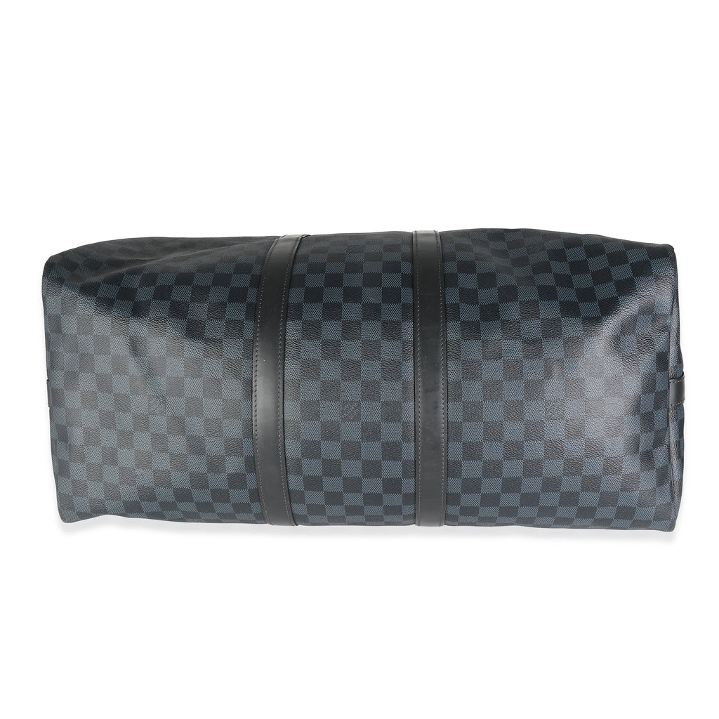 Louis Vuitton Damier Cobalt Canvas Keepall Bandouliere 55