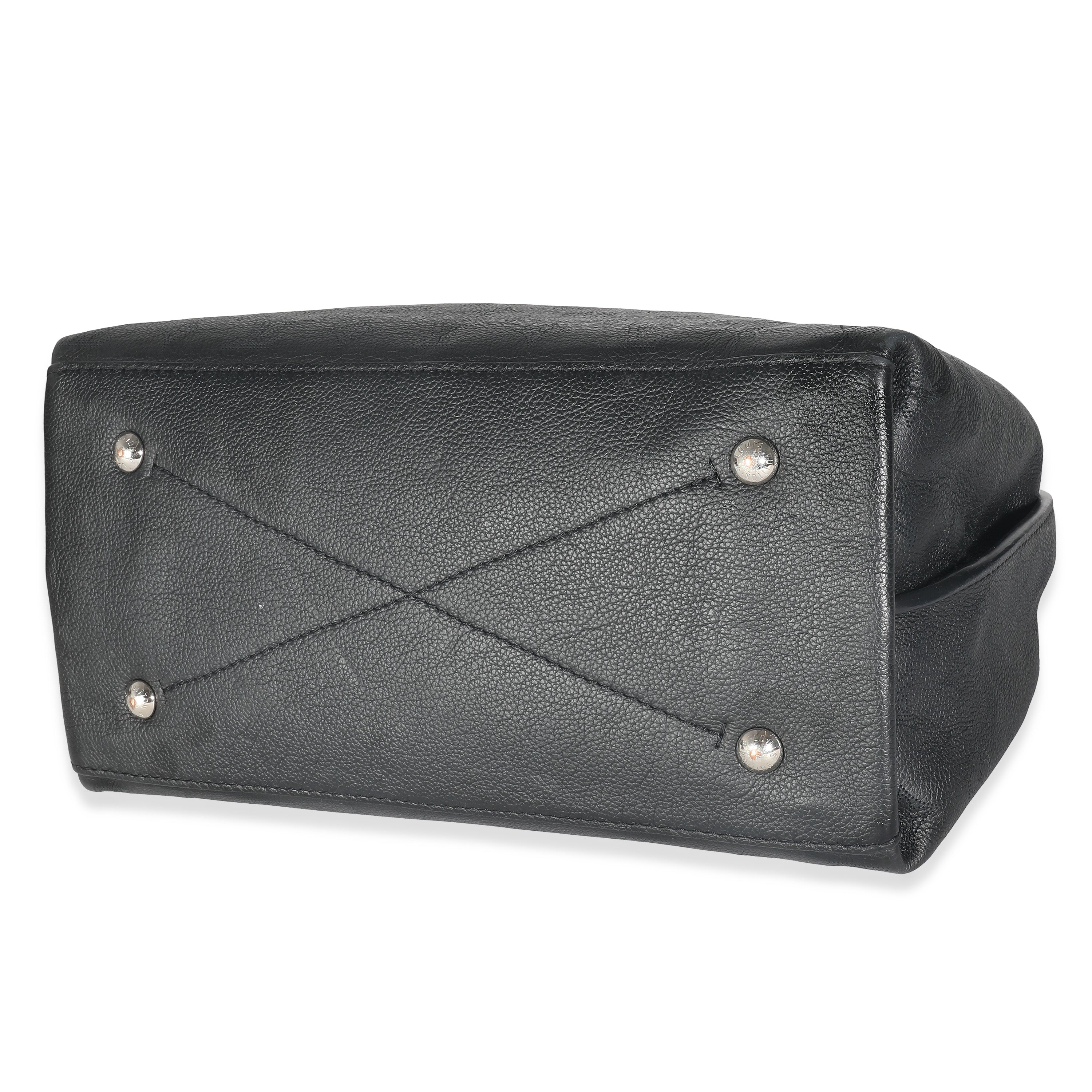 Louis Vuitton Black Mahina Carmel Hobo