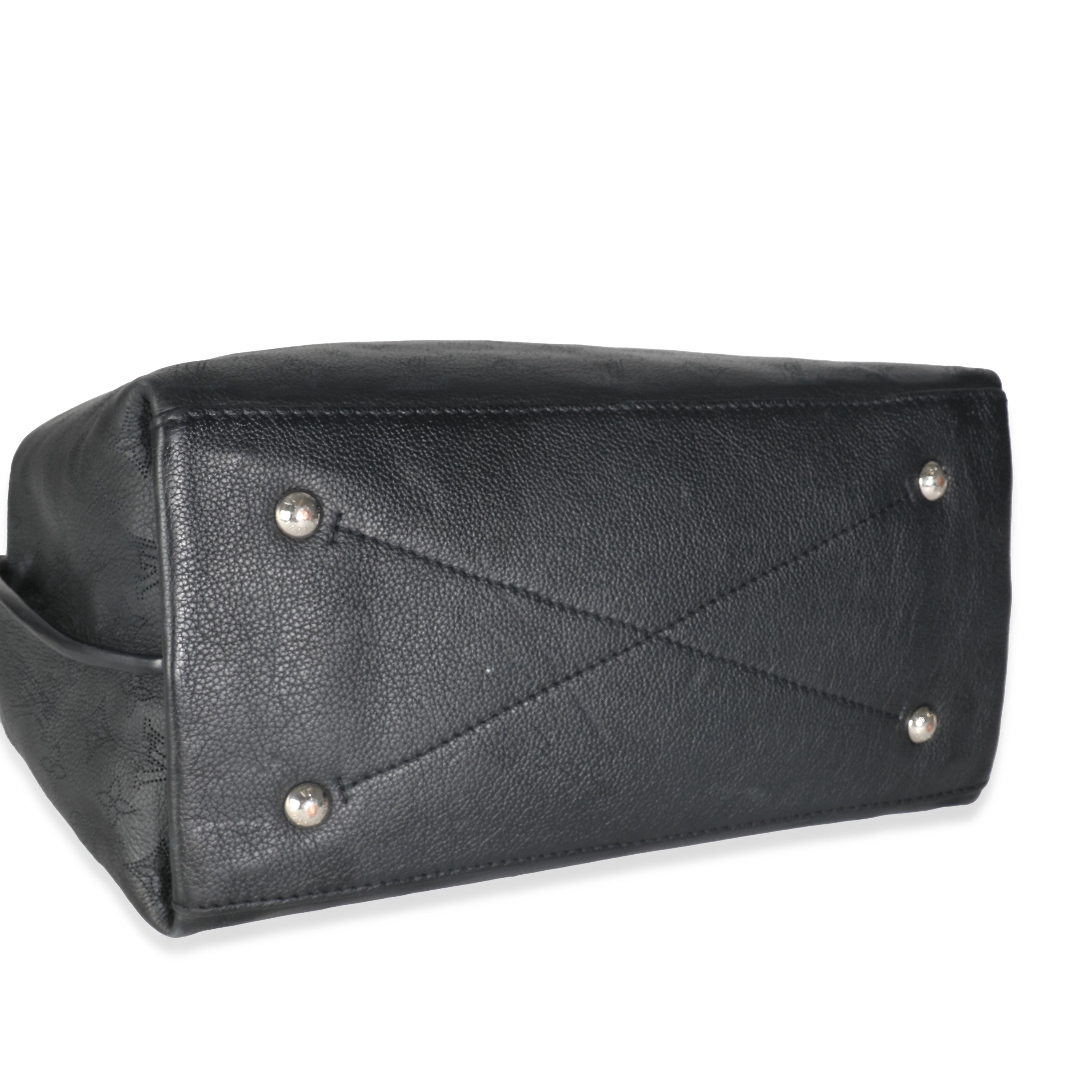 Louis Vuitton Black Mahina Carmel Hobo