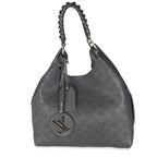 Louis Vuitton Black Mahina Carmel Hobo