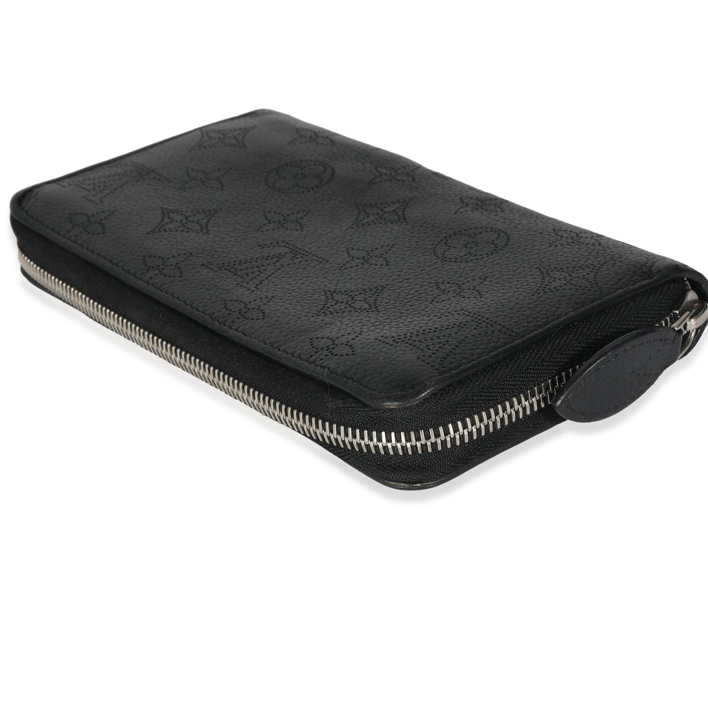 Louis Vuitton Black Mahina Zippy Wallet