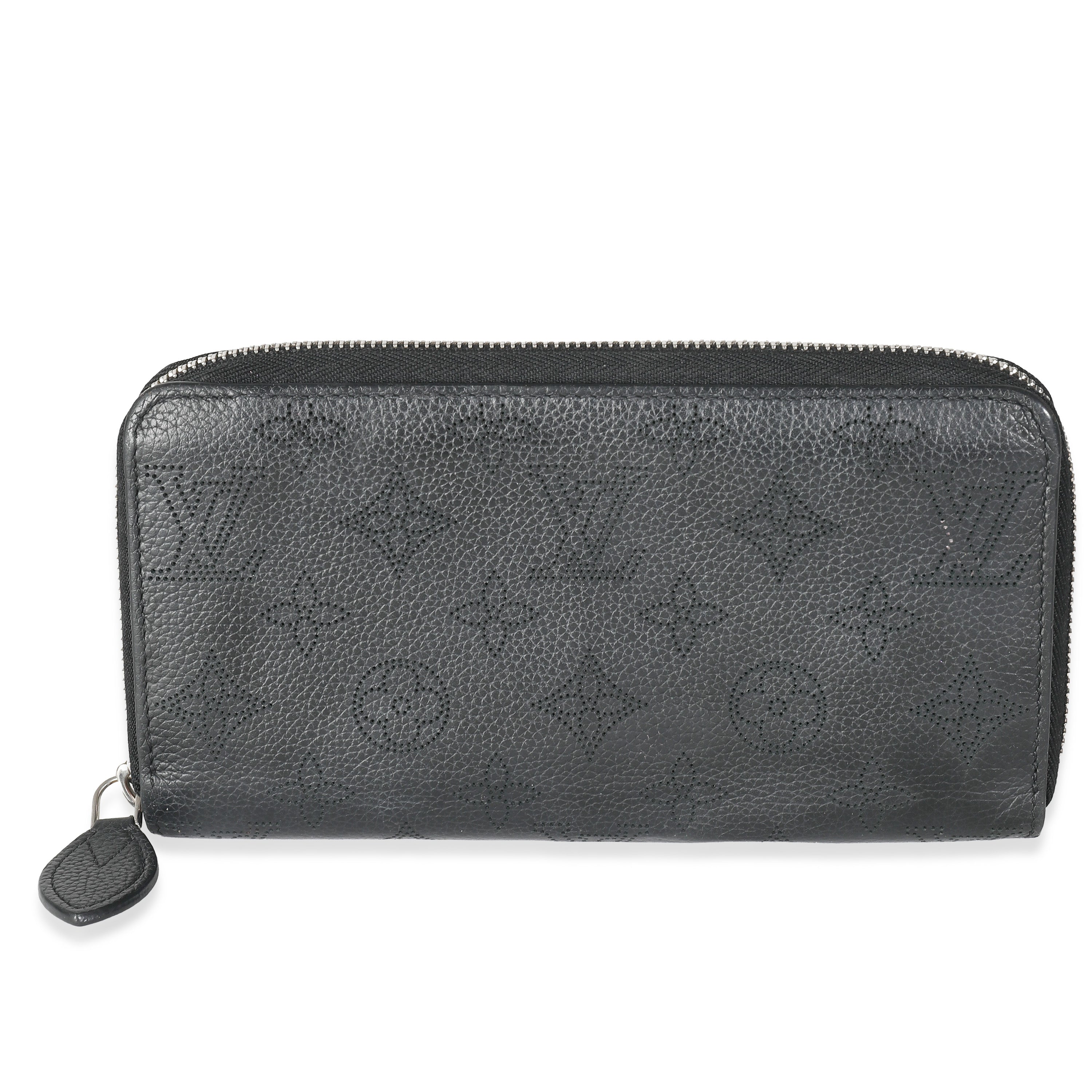 Louis Vuitton Black Mahina Zippy Wallet