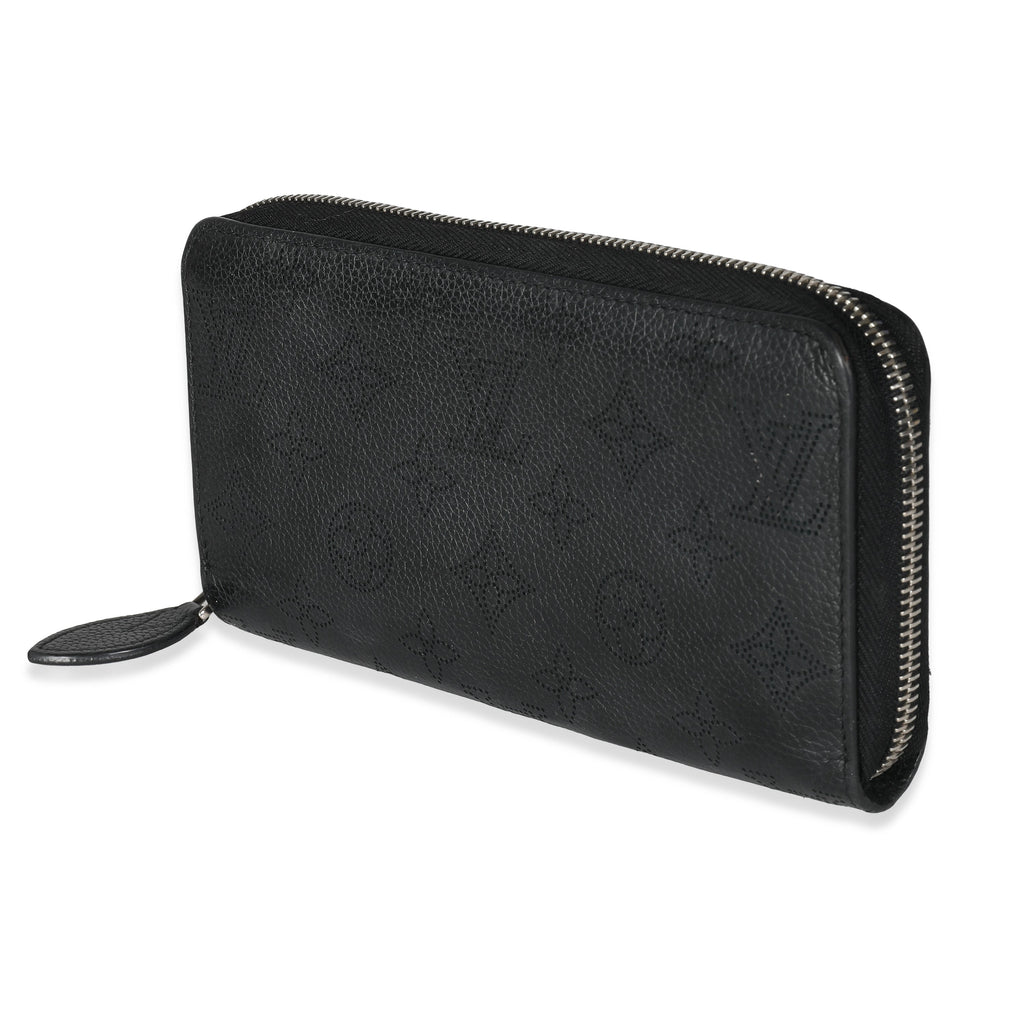 Louis Vuitton Black Mahina Zippy Wallet